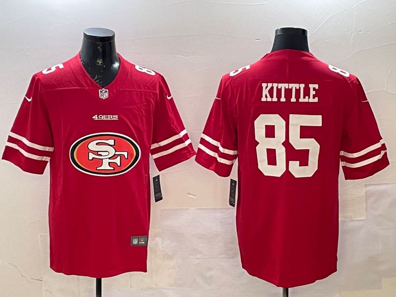 Men San Francisco 49ers #85 Kittle Red Brigade standard 2025 Nike Limited NFL Jersey style 2